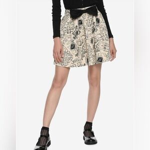 Harry Potter Marauder’s Map Bow Front Skirt